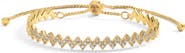 Mazin Jewels Pave Zig Zag Bracelet