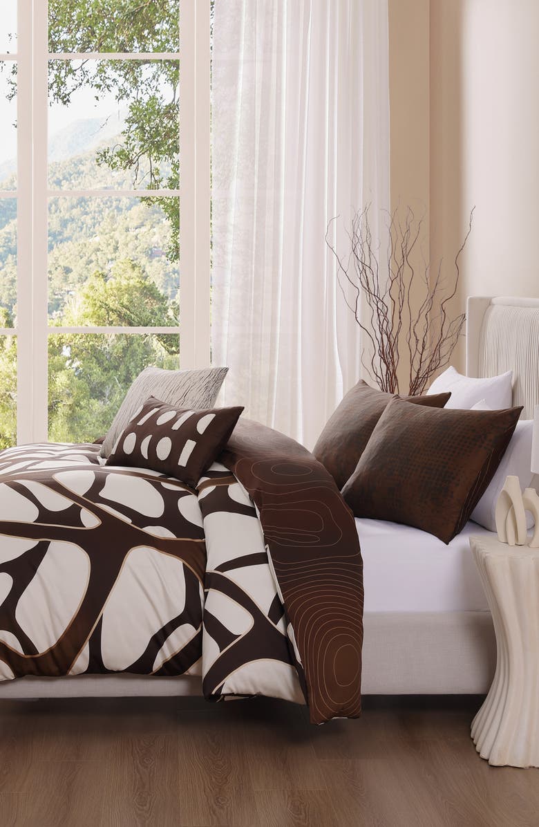 Bebejan Toffee Reversible 5-Piece Comforter Set, Alternate, color, Brown