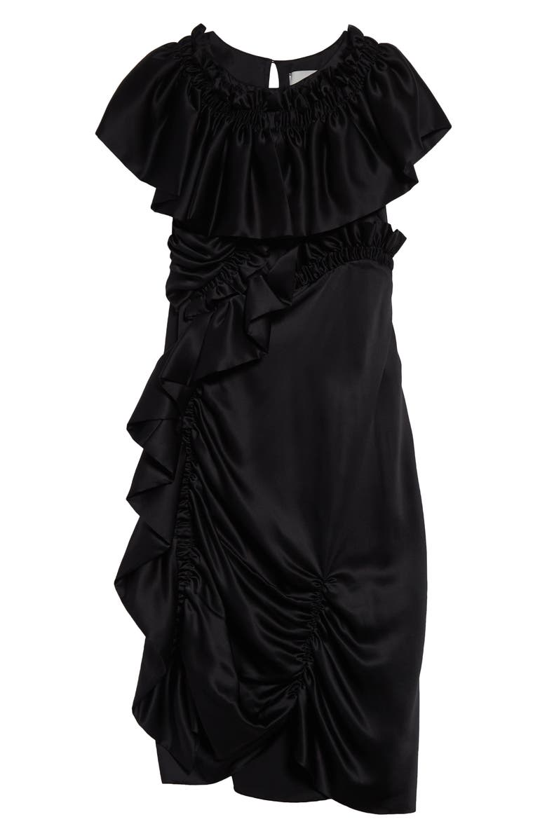 Meruert Tolegen Deconstructed Silk Charmeuse Dress, Alternate, color,