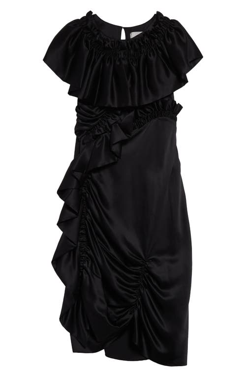 MERUERT TOLEGEN MERUERT TOLEGEN DECONSTRUCTED SILK CHARMEUSE DRESS