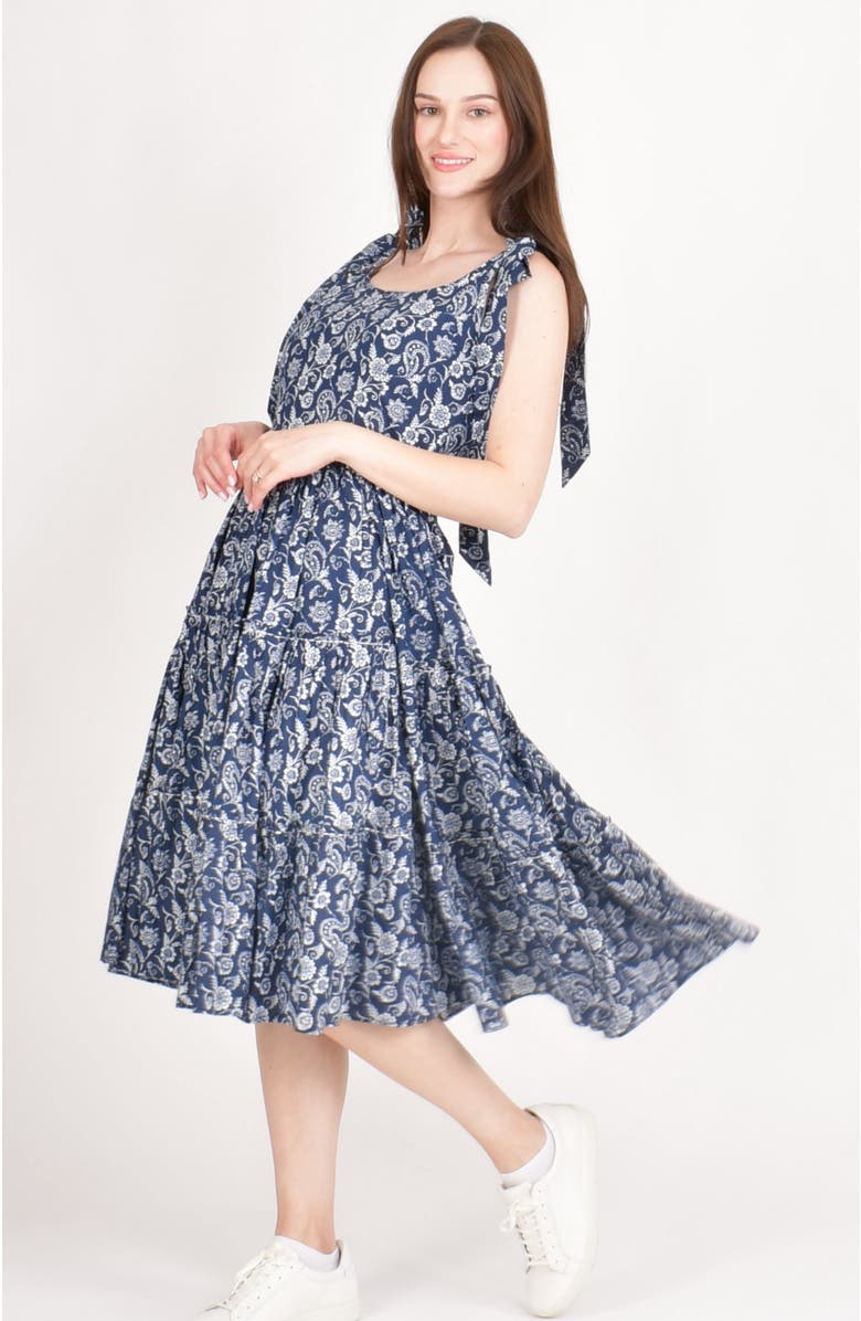 RAAS Mila Floral Tiered Midi Dress, Alternate, color, 