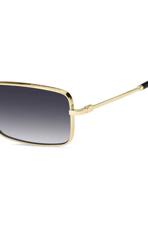 Marc Jacobs 58mm Gradient Rectangular Sunglasses In Black