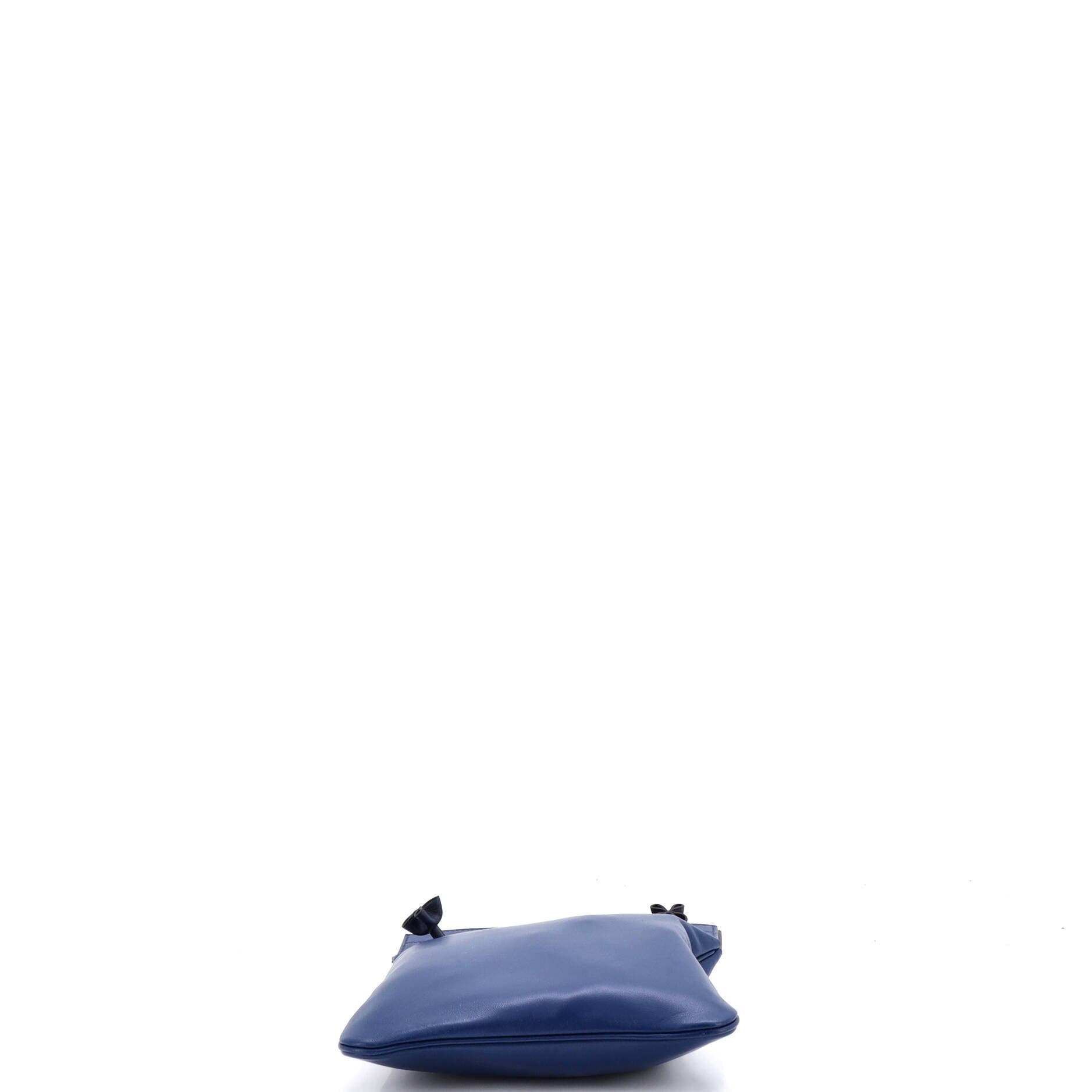 Pre-Owned Hermes Aline Bag Milo Lambskin and Swift Mini, Alternate, color, Bleu Saphir