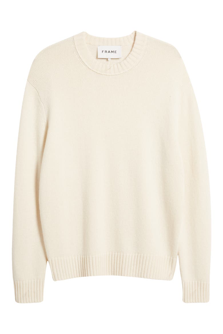 Cashmere Crewneck Sweater, Alternate, color, CREAM