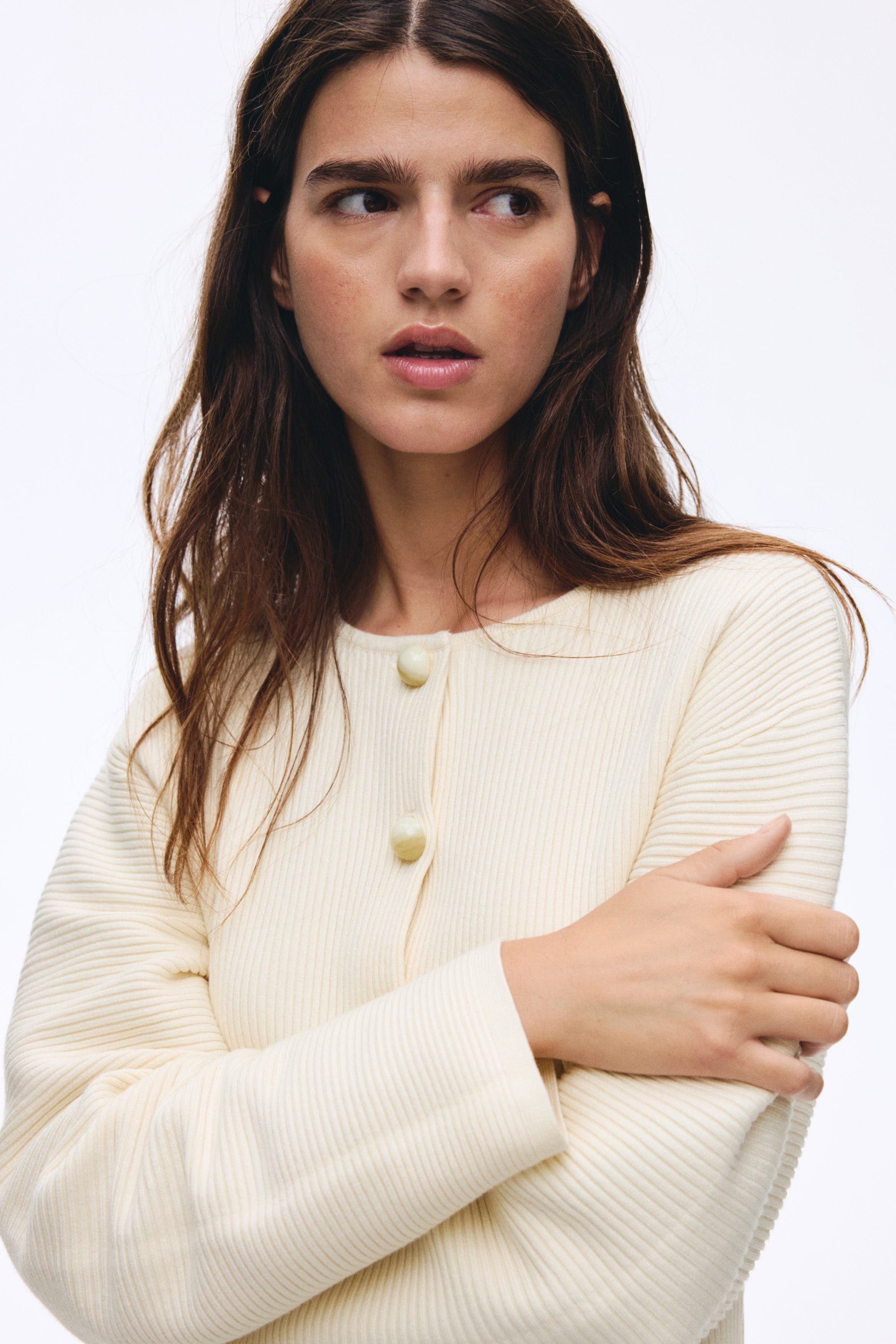 Rib-knit Cardigan - image 2