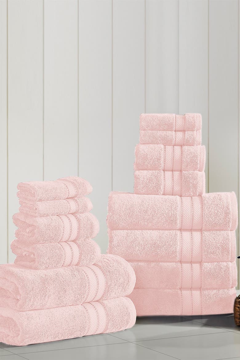SpunLoft 18-Piece Towel Set, Main, color, BLUSH
