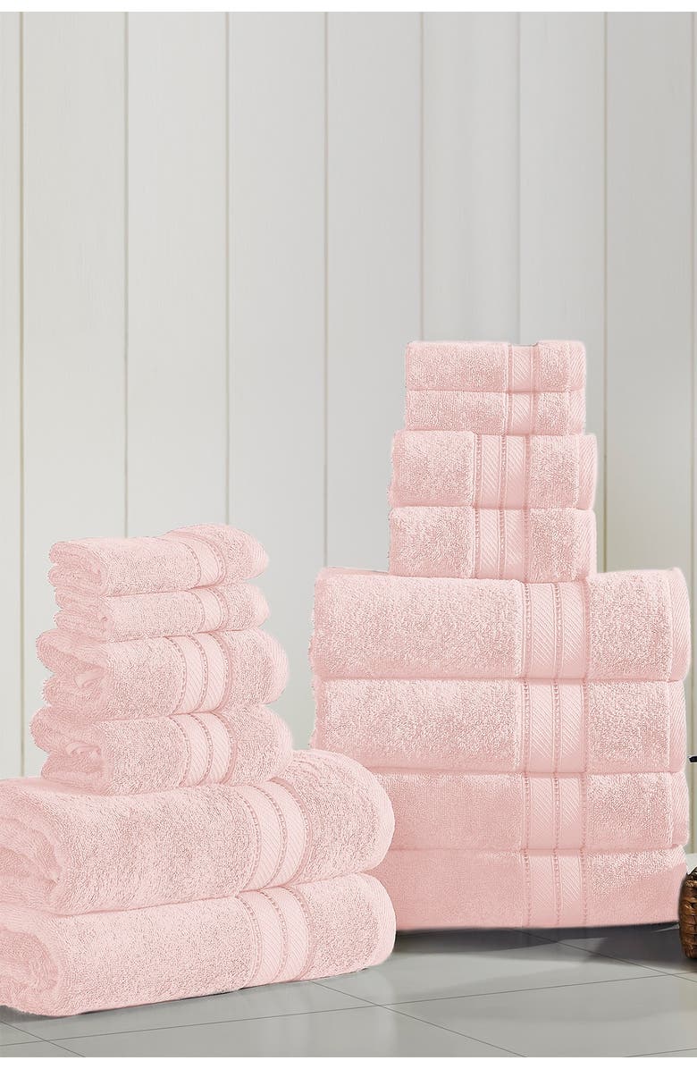 Modern Threads SpunLoft 18-Piece Towel Set, Main, color, Blush