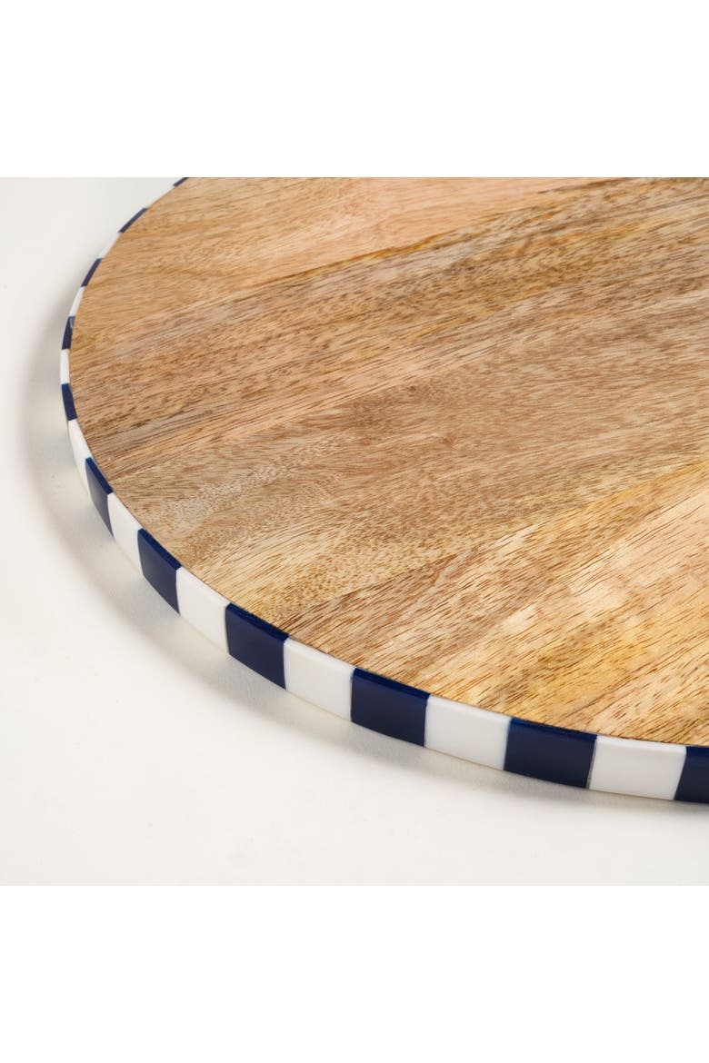 Nohar Wood Serving Board 15.5" Entertaining Artisan, Alternate, color, Blue