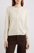 FRAME Cotton & Modal Pointelle Cardigan
