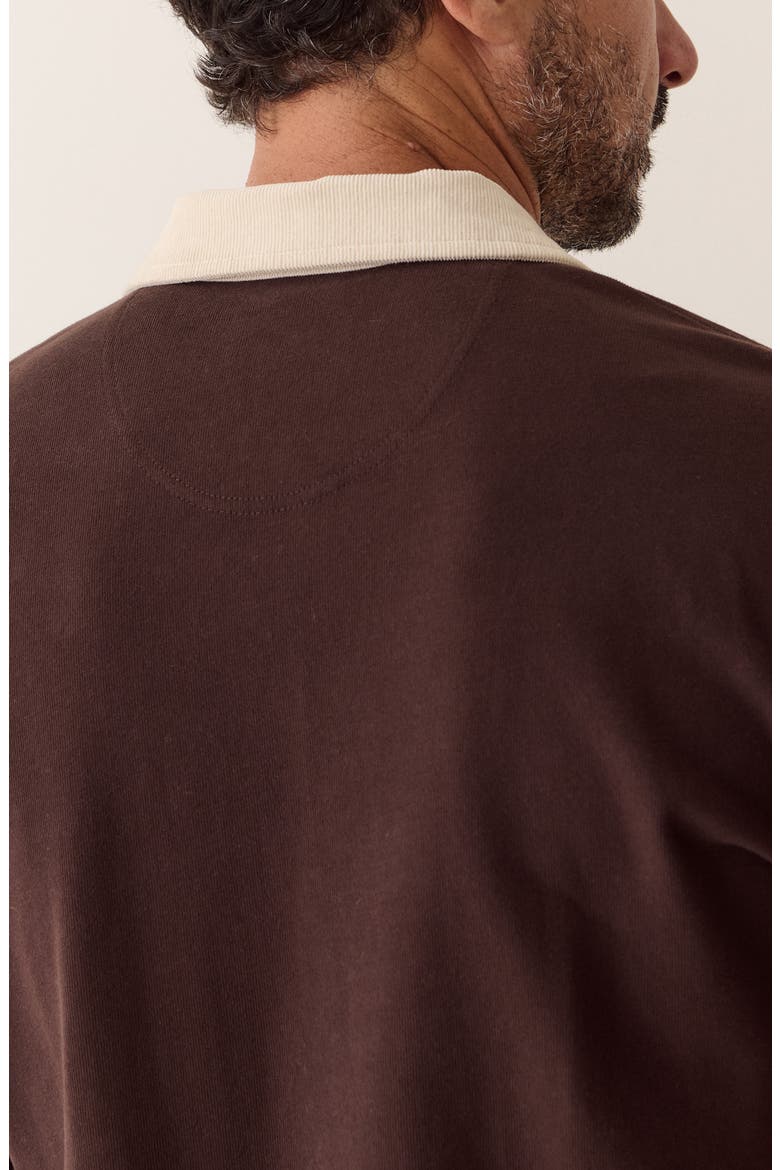 Organic Cotton Rugby Polo, Alternate, color, JAVA