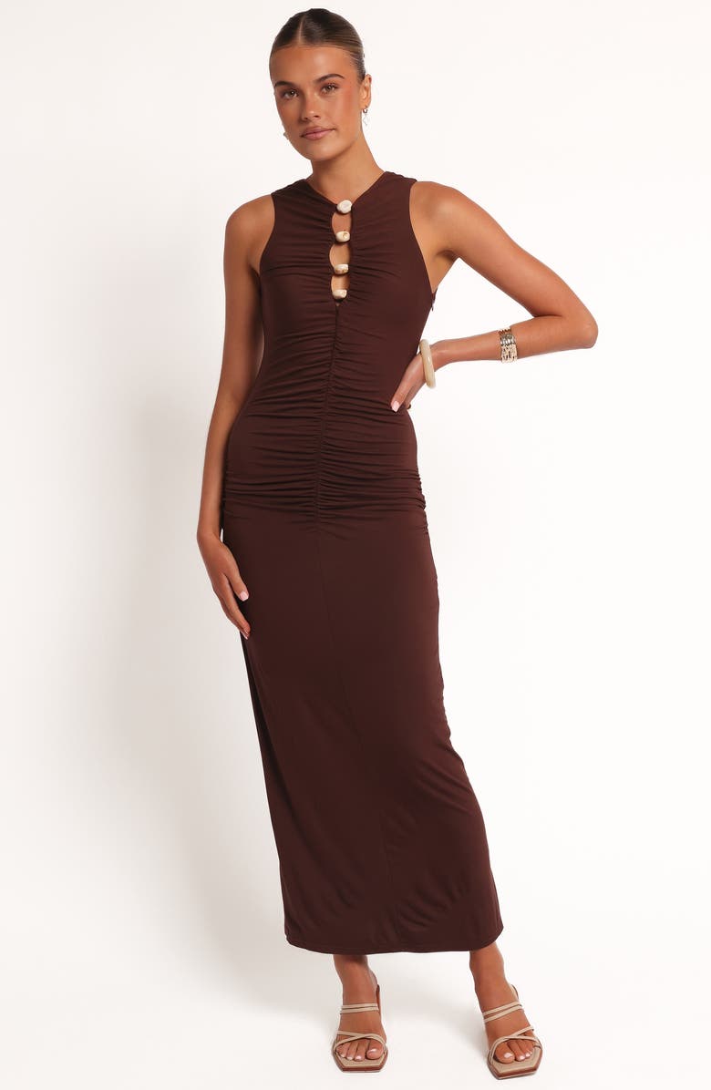 Petal & Pup Brody Body-Con Dress, Alternate, color, Chocolate