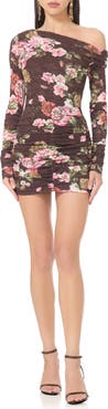 AFRM Montana Off the Shoulder Long Sleeve Lace Minidress