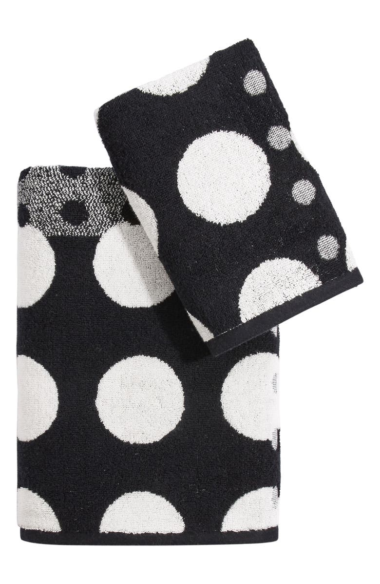 DKNY Dots 4-Piece Bath Towel & Hand Towel Set, Main, color,