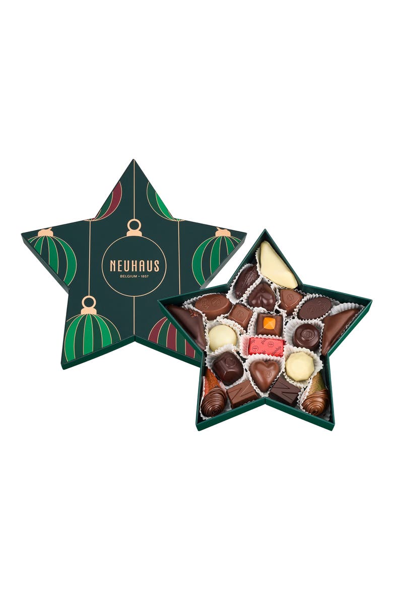 Assorted 20-Piece Christmas Star Box, Main, color, GREEN