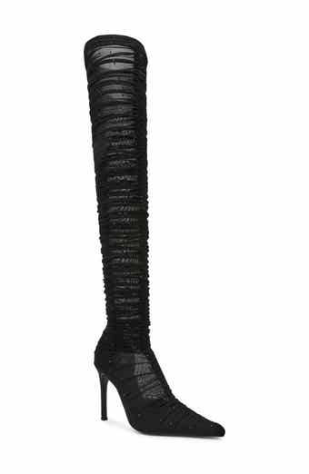 Rashida Sheer Mesh Over the Knee Boot
