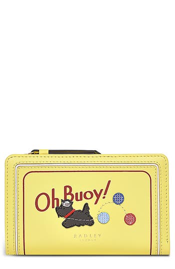 Radley Medium Oh Buoy! Flap Leather Wallet In White