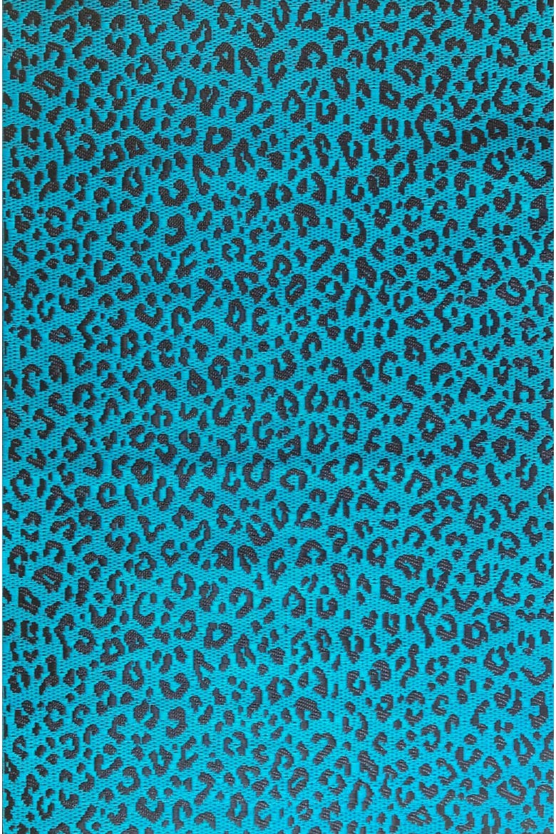 Leopard Rug, Main, color, Turquoise - 5'x8'