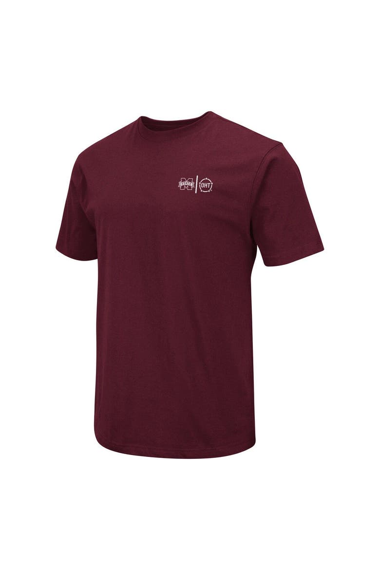 Men's Colosseum Maroon Mississippi State Bulldogs OHT Military Appreciation T-Shirt, Alternate, color, Maroon