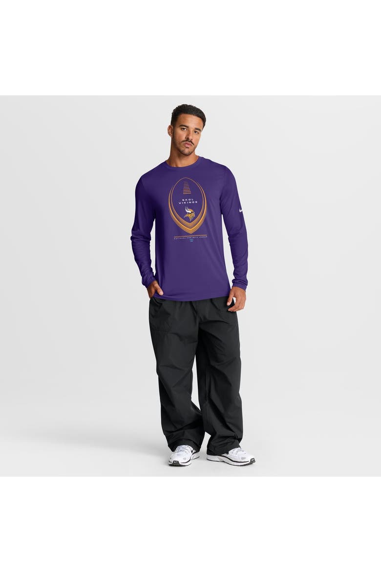 Men's Nike Purple Minnesota Vikings Legend Icon Dri-FIT Long Sleeve T-Shirt, Alternate, color, Purple