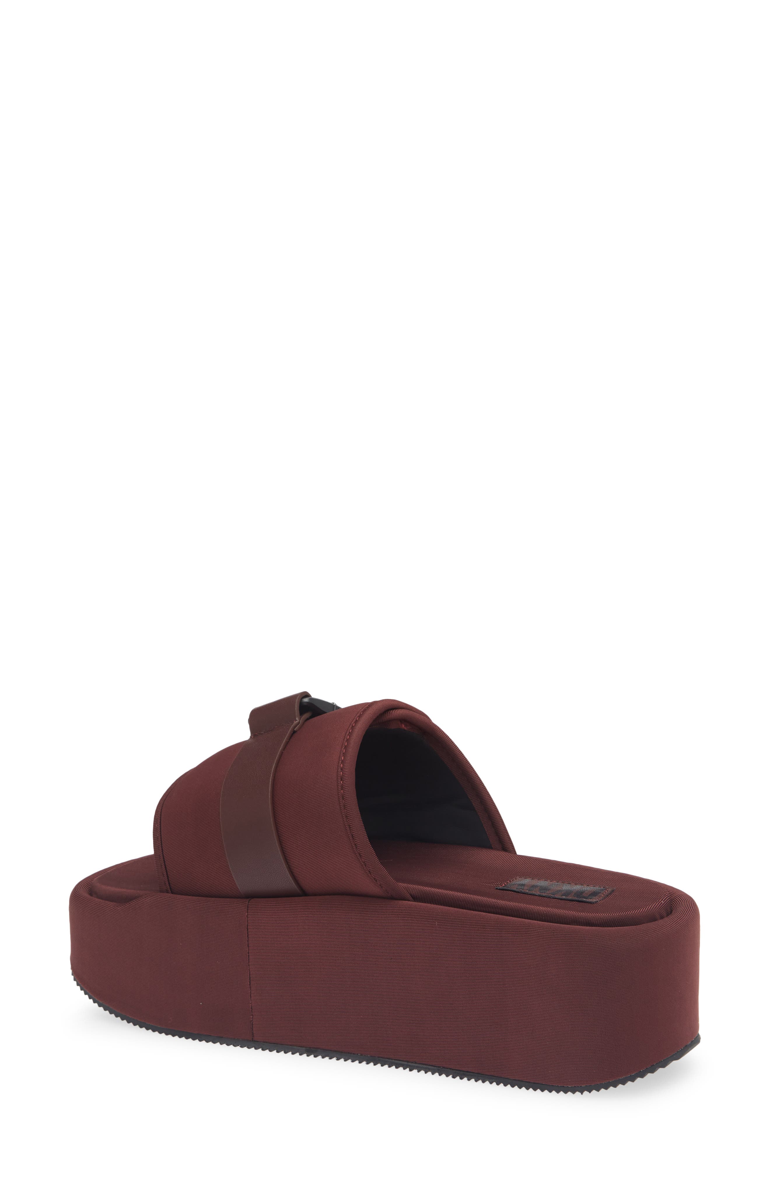 DKNY Vizer Platform Slide Sandal, Alternate, color, Bordeaux