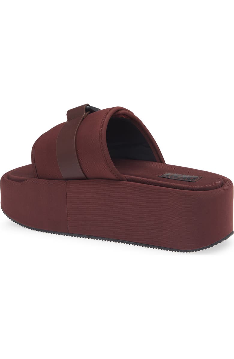 DKNY Vizer Platform Slide Sandal, Alternate, color, Bordeaux