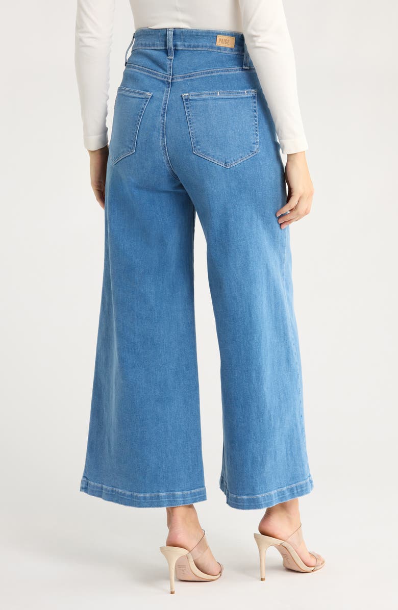 PAIGE Lennie Super High Waist Ankle Wide Leg Jeans, Alternate, color, Jazzly