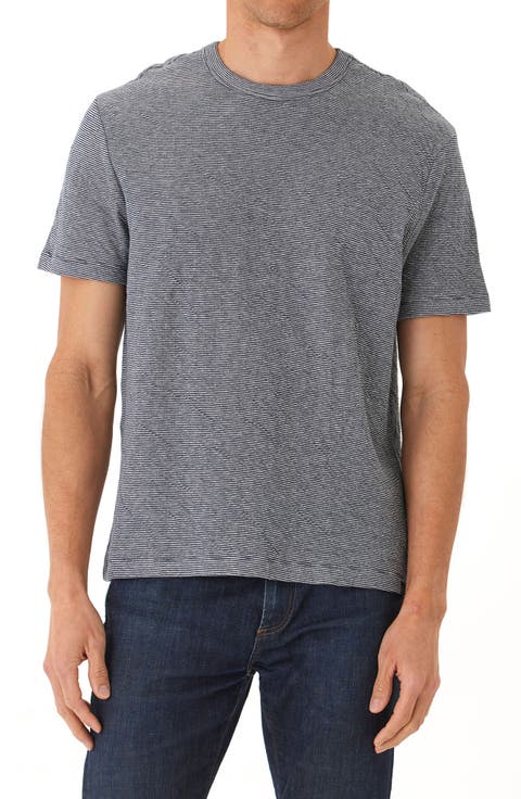 Shawn Stripe Double Face Organic Cotton T-Shirt