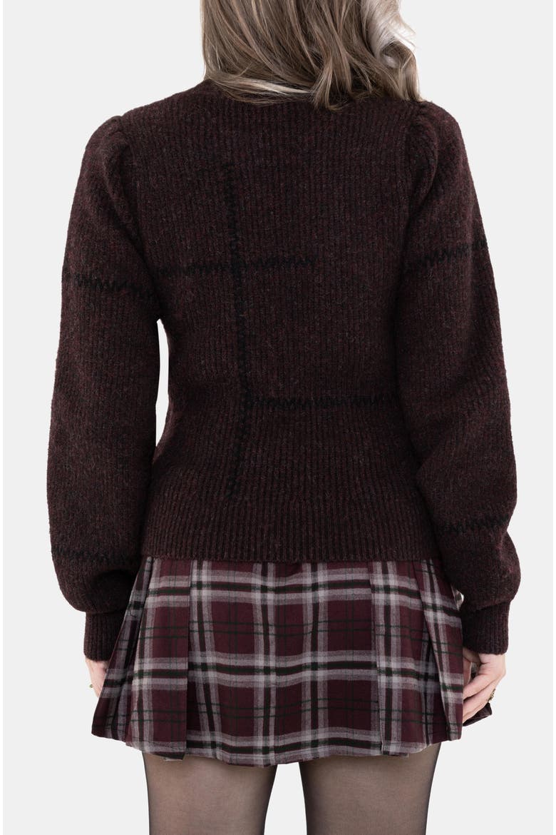 Hexborn Baba Yaga Knit Sweater, Alternate, color, Brown