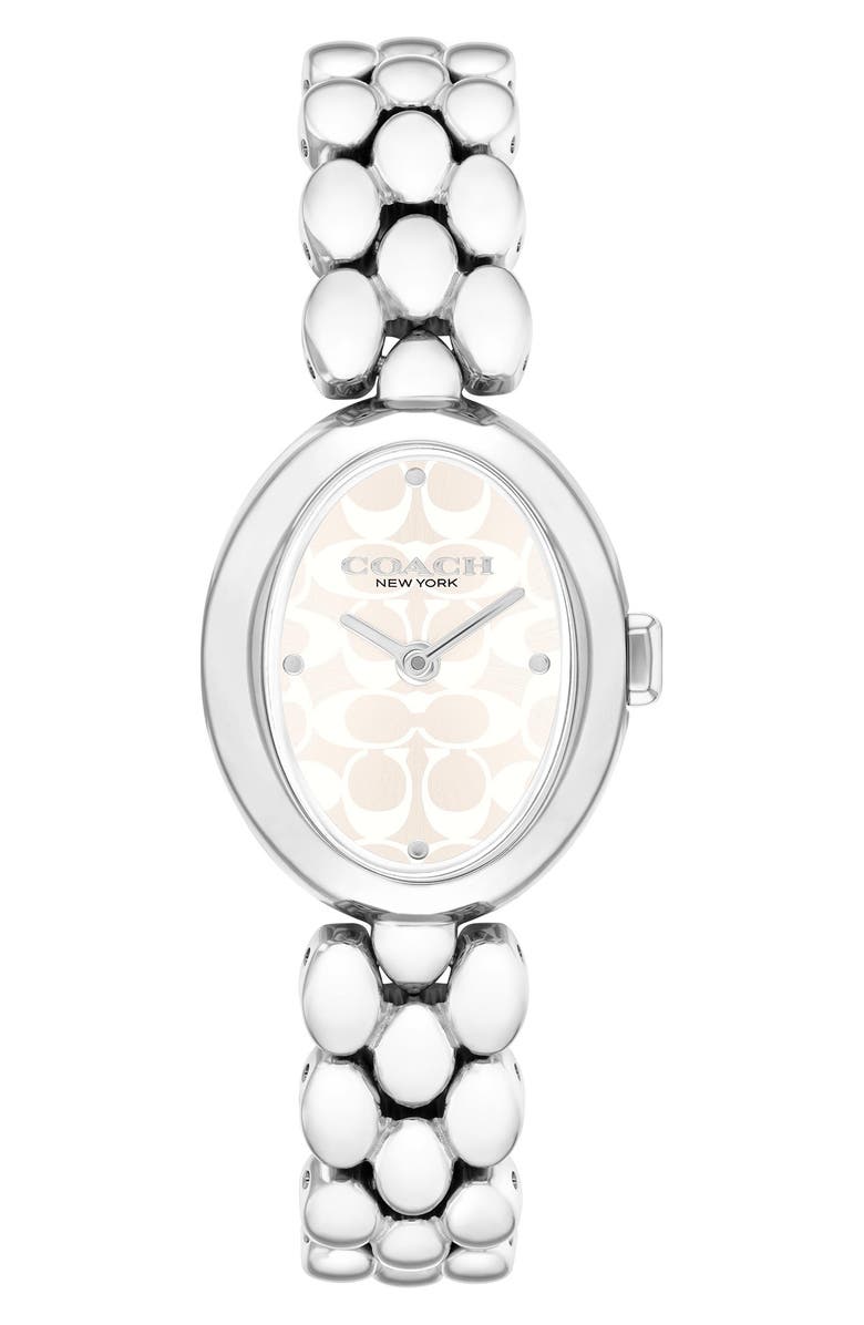 COACH Sammy Bracelet Watch, 22.5mm, Main, color, Silver White