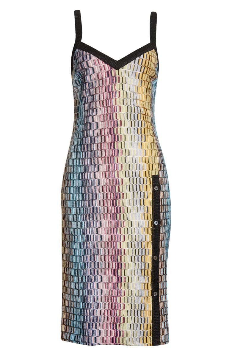 Missoni Vertical Meander Midi Sweater Dress, Alternate, color, 