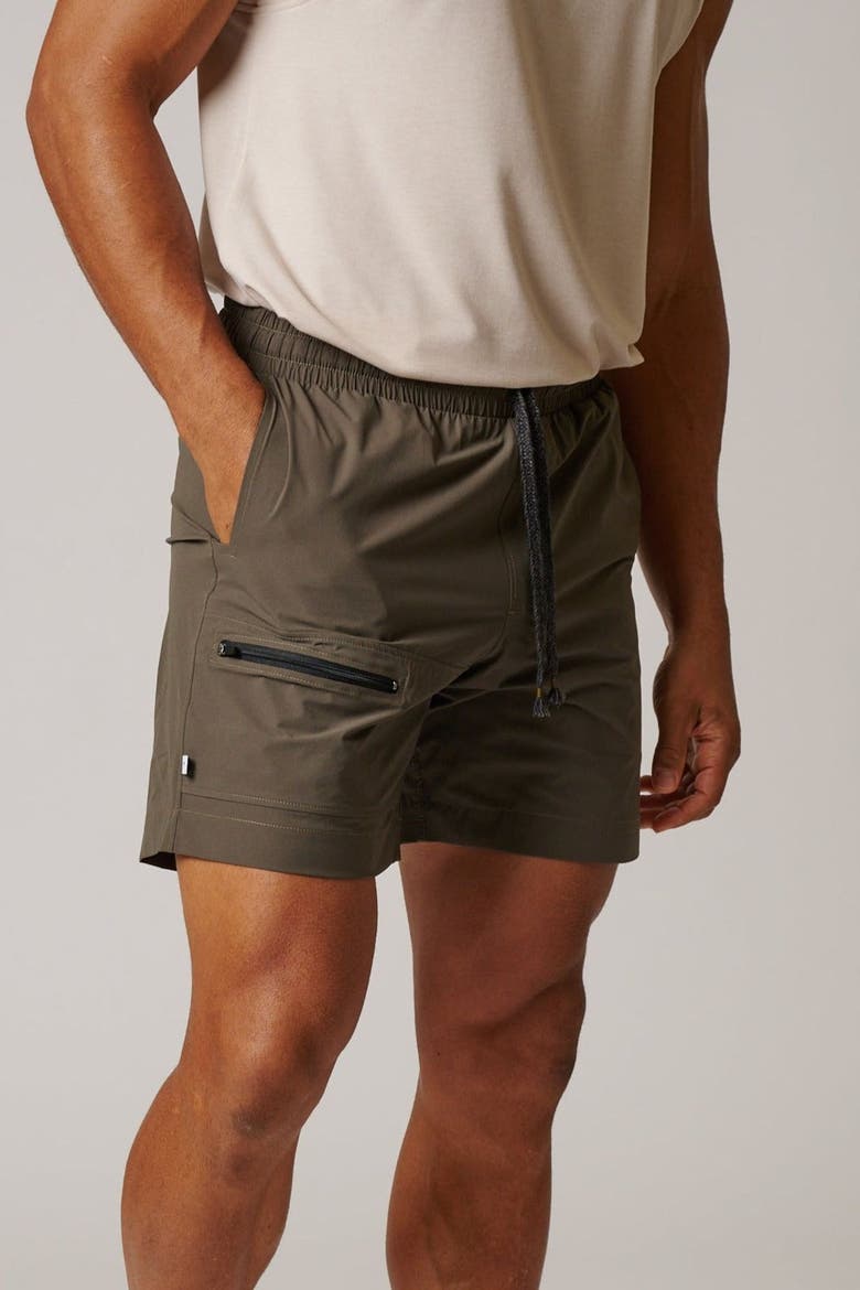 Ripstop Sport Short, Alternate, color, Forest