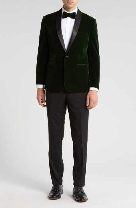 Gino Vitale Two-Piece Velvet Shawl Lapel Slim Fit Tuxedo