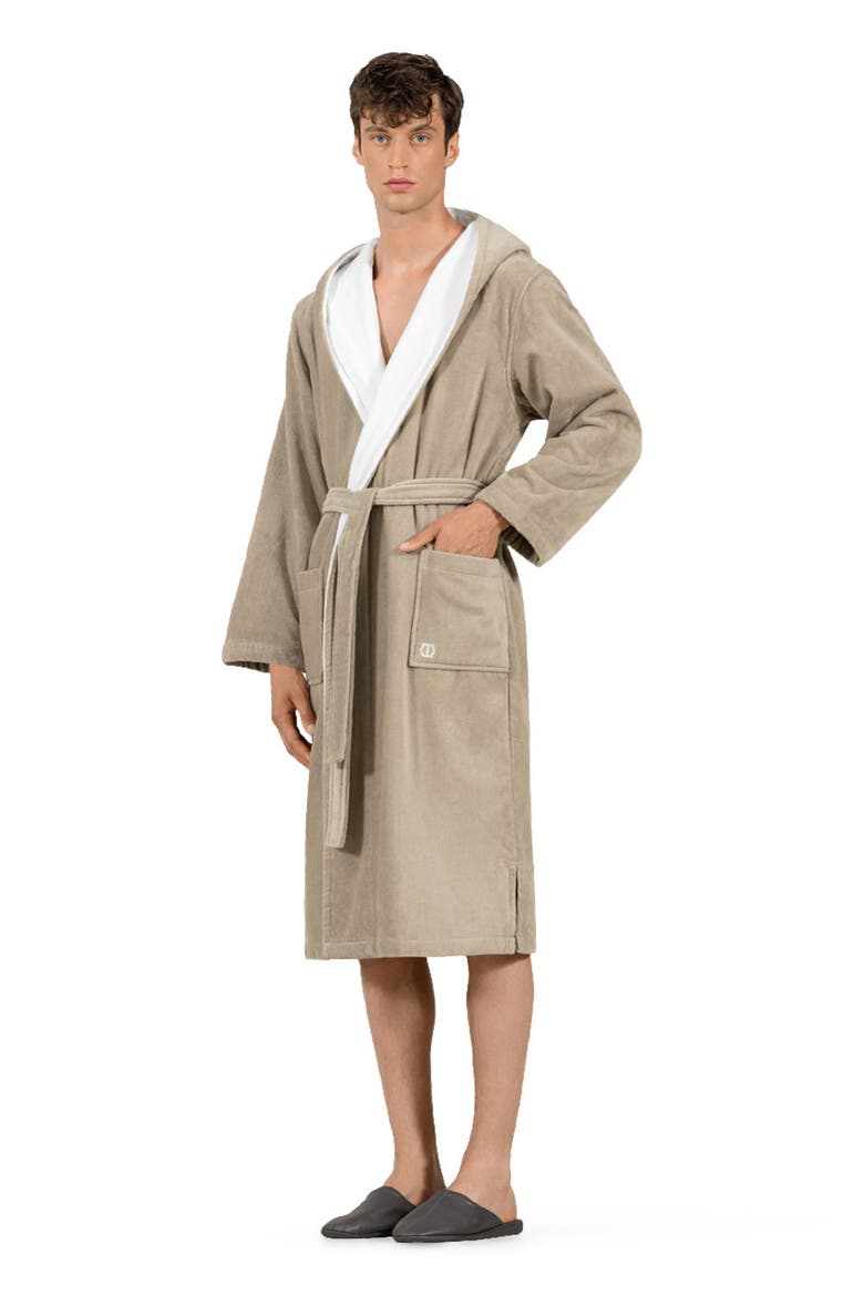 Art Line Men's Bathrobe, Alternate, color, Beige