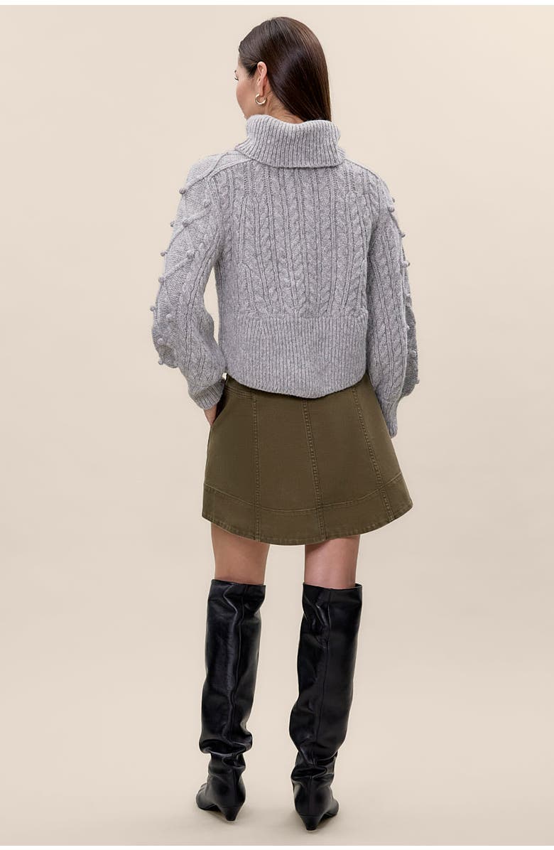 Rebecca Taylor Petra Sweater, Alternate, color, Light Grey