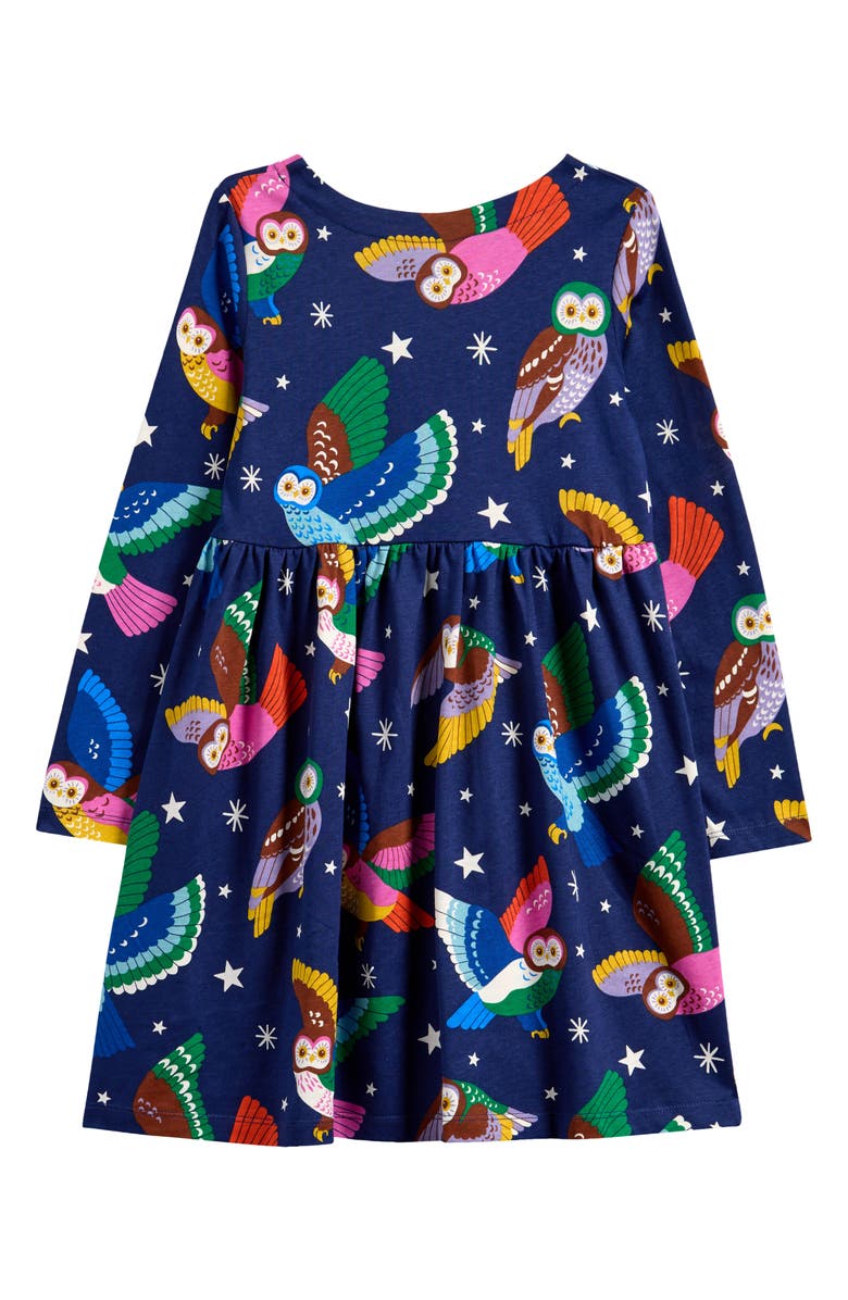 knee length dresses for ladies Girl's Mini Boden x Harry Potter Owl Post Jersey Dress, Size 4-5Y main image 0
