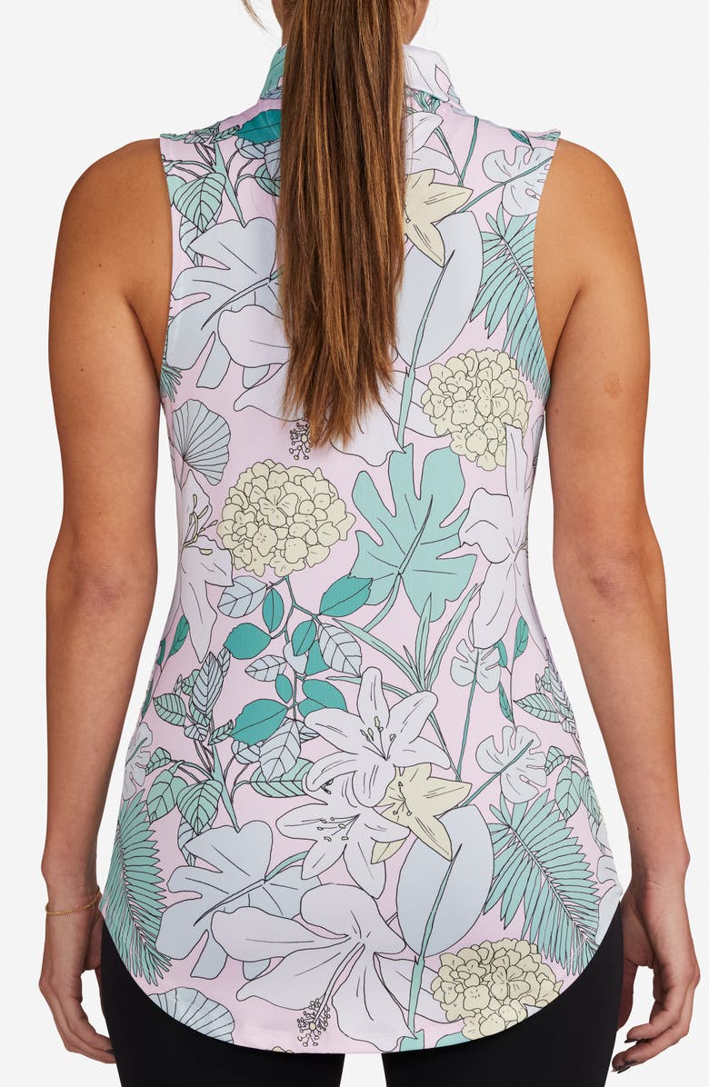 Bad Birdie The Gardens Sleeveless Performance Golf Polo, Alternate, color, 