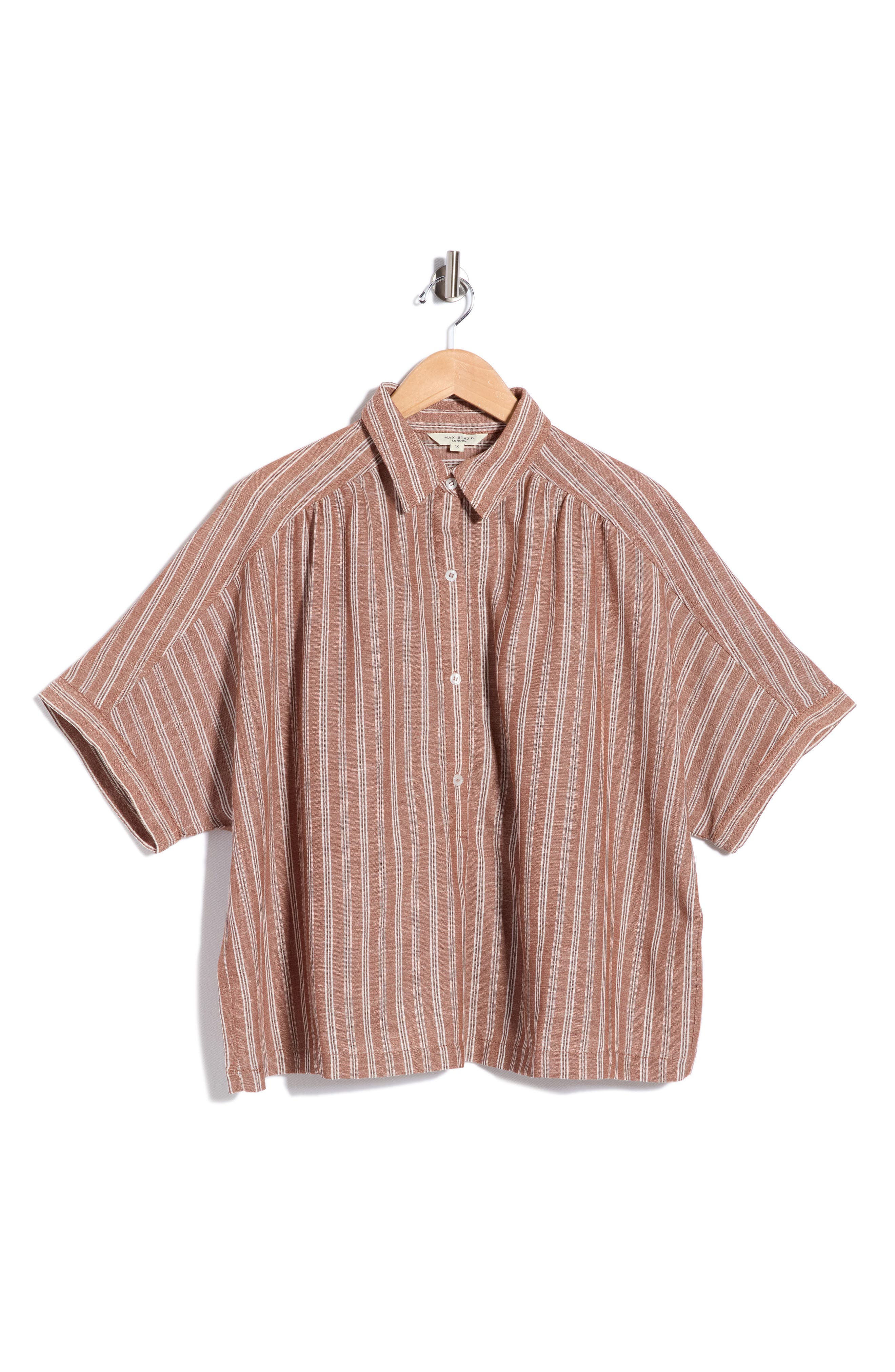 Textured Button-Up Shirt