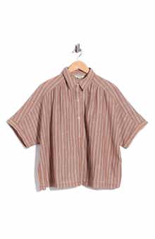 Textured Button-Up Shirt