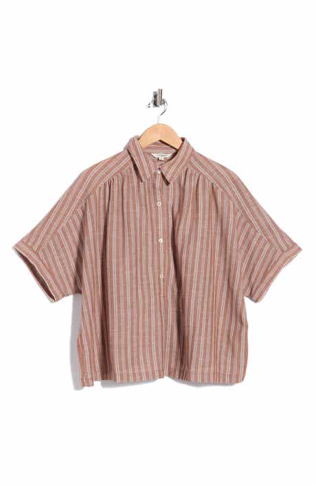 Textured Button-Up Shirt