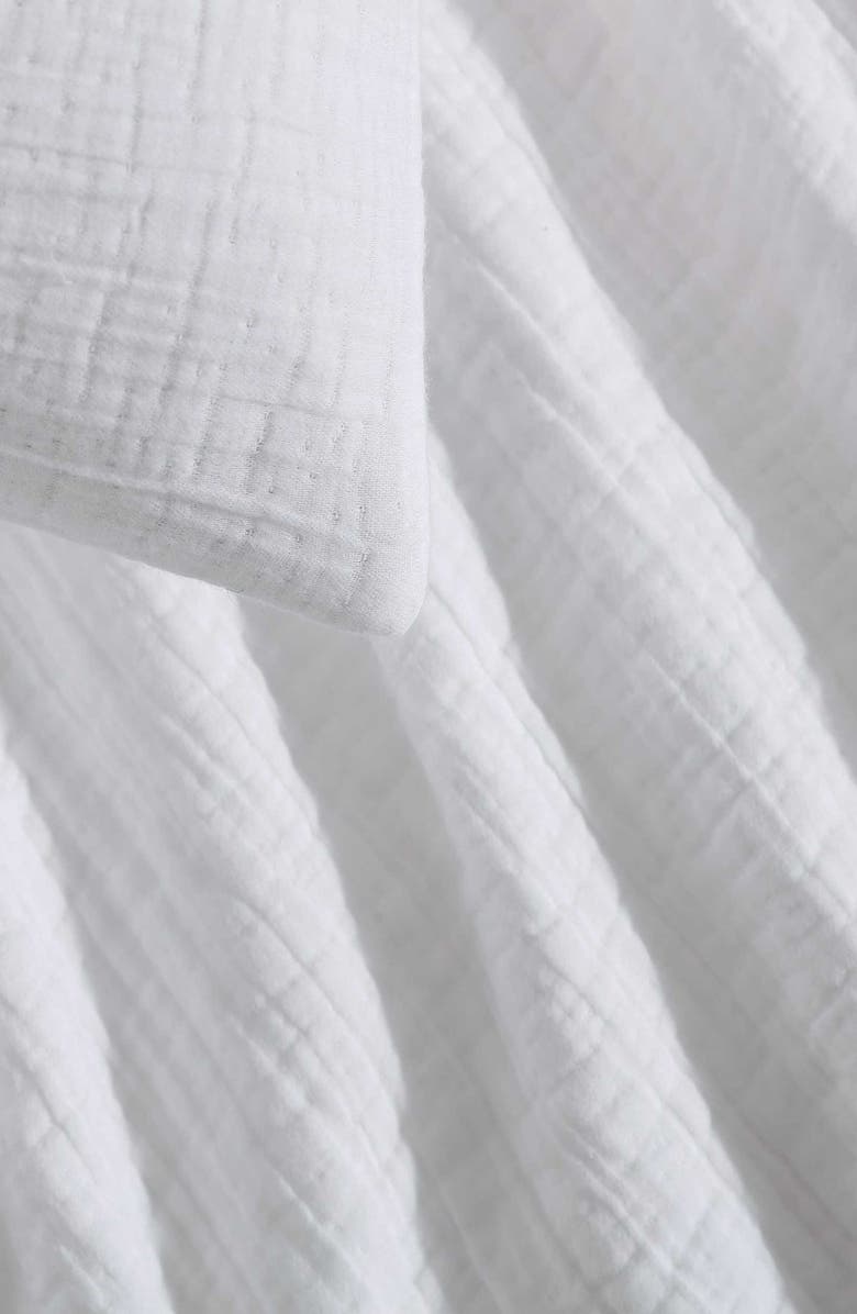 Calvin Klein Jacquard Cotton Duvet & Shams Set, Alternate, color, White