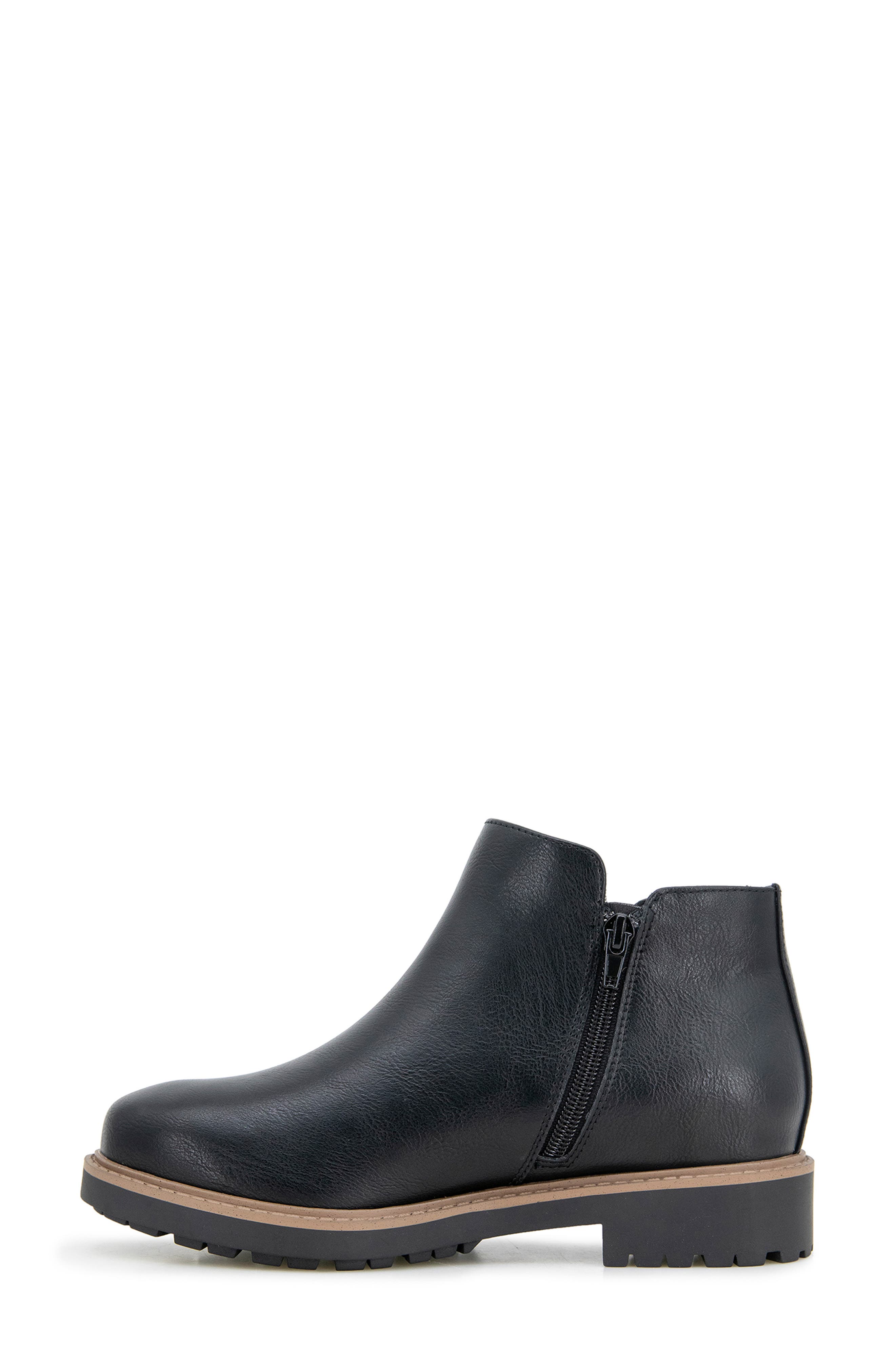 Esprit Saige Lug Sole Bootie, Alternate, color, Black Pu
