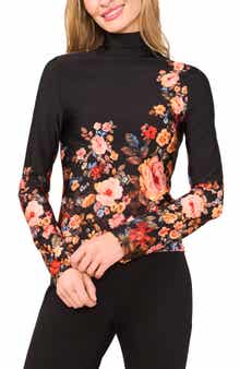 Ted Baker Placed Floral Turtleneck