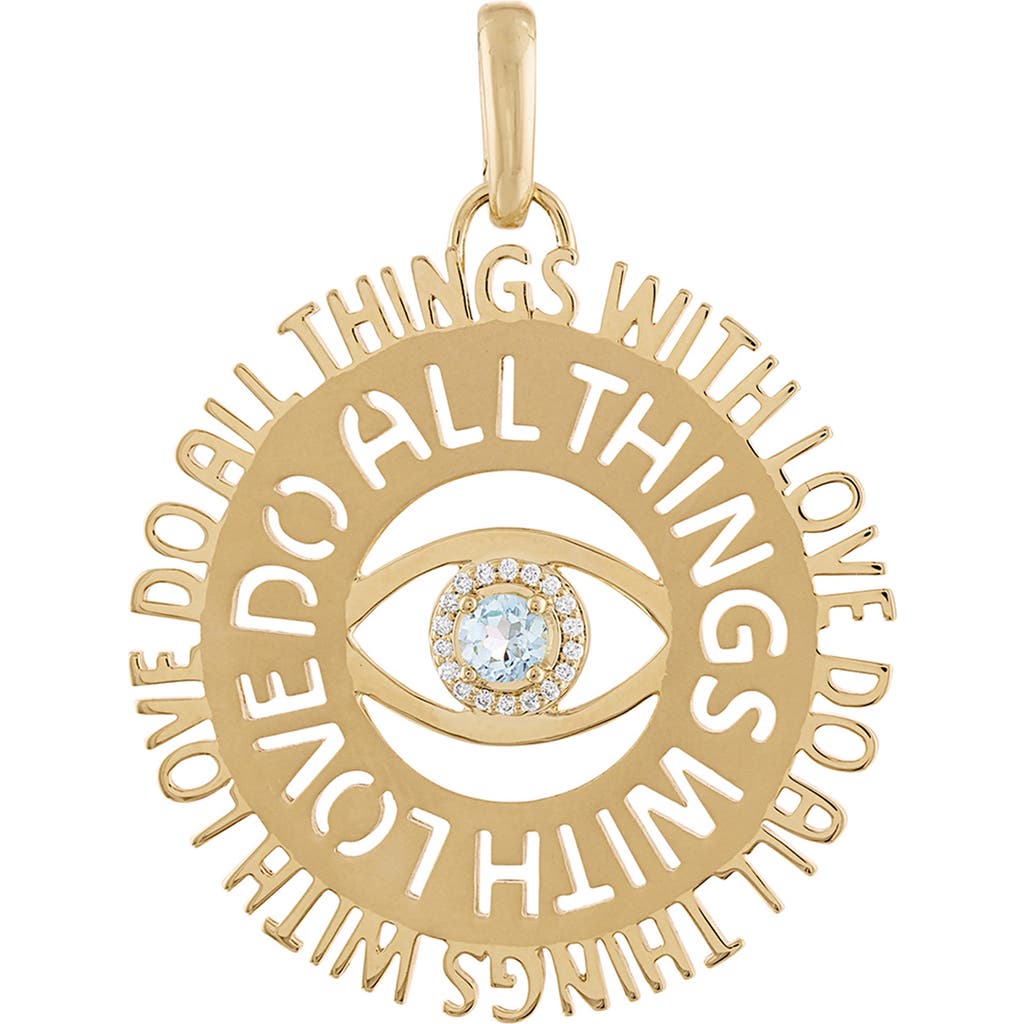 Eden Presley Do All Things With Love Pendant In Brown