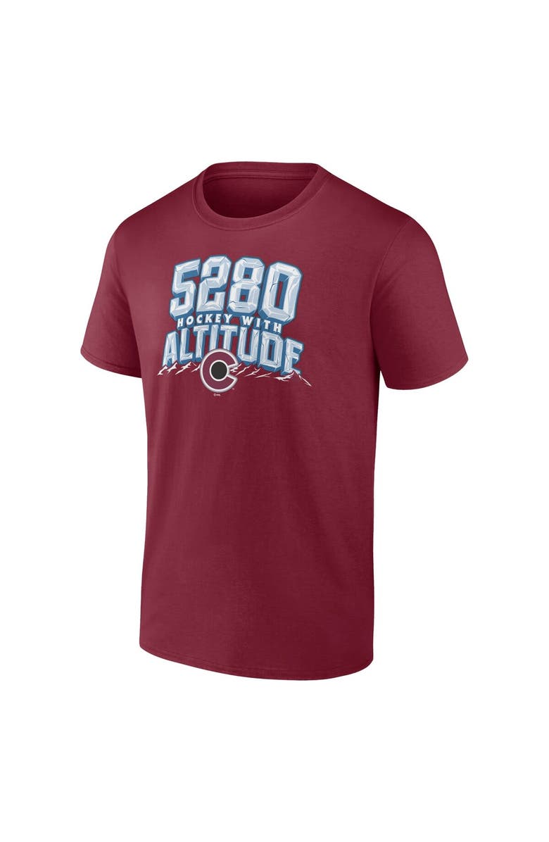 FANATICS Men's Fanatics Branded Burgundy Colorado Avalanche Local T-Shirt, Alternate, color, Burgundy