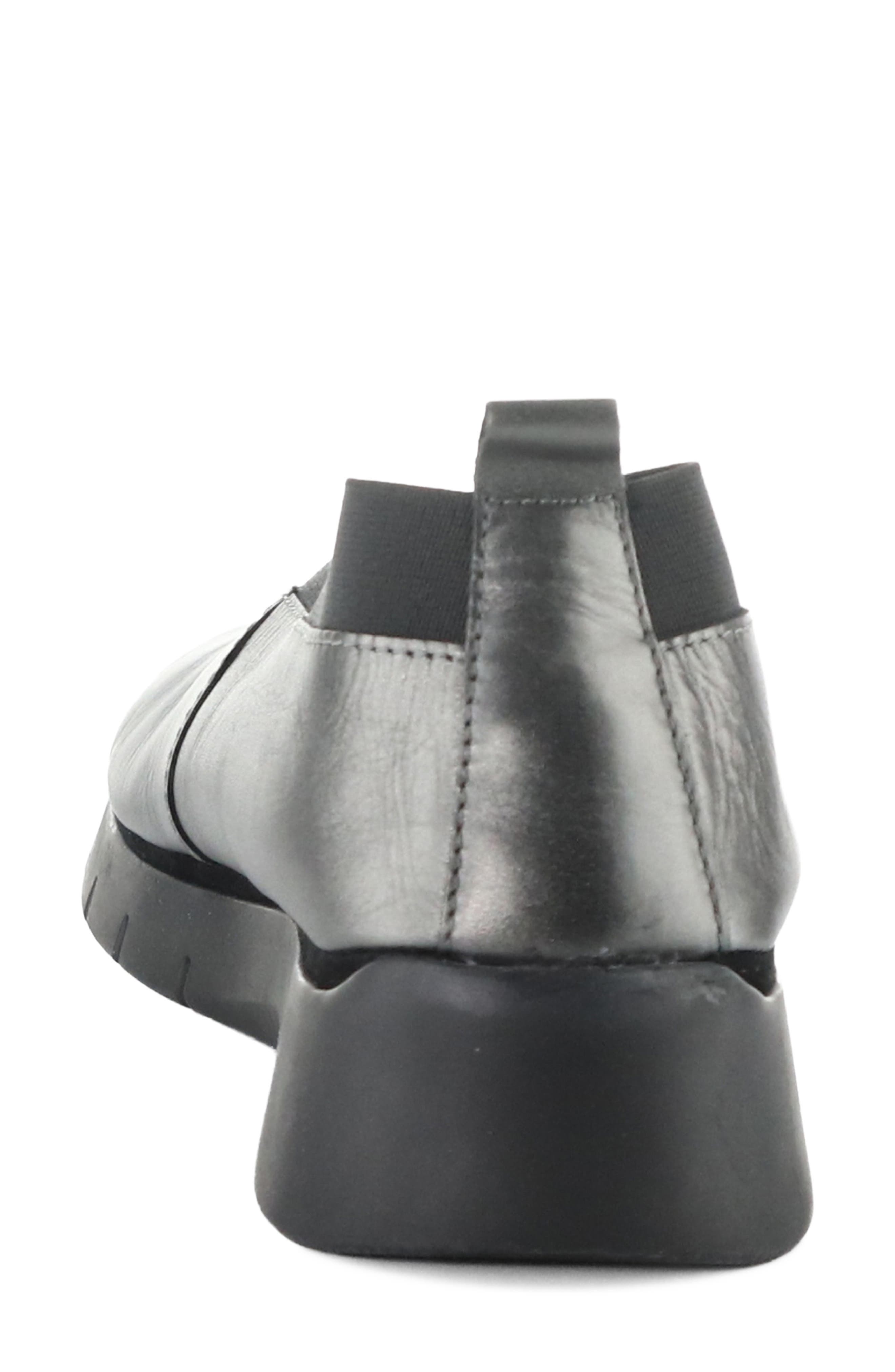 Lomel Leather Skimmer Flat, Alternate, color, 004 ANTHRACITE