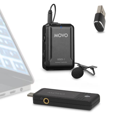 WMX-1-UL Wireless USB and USB-C Lavalier Microphone System for Computers