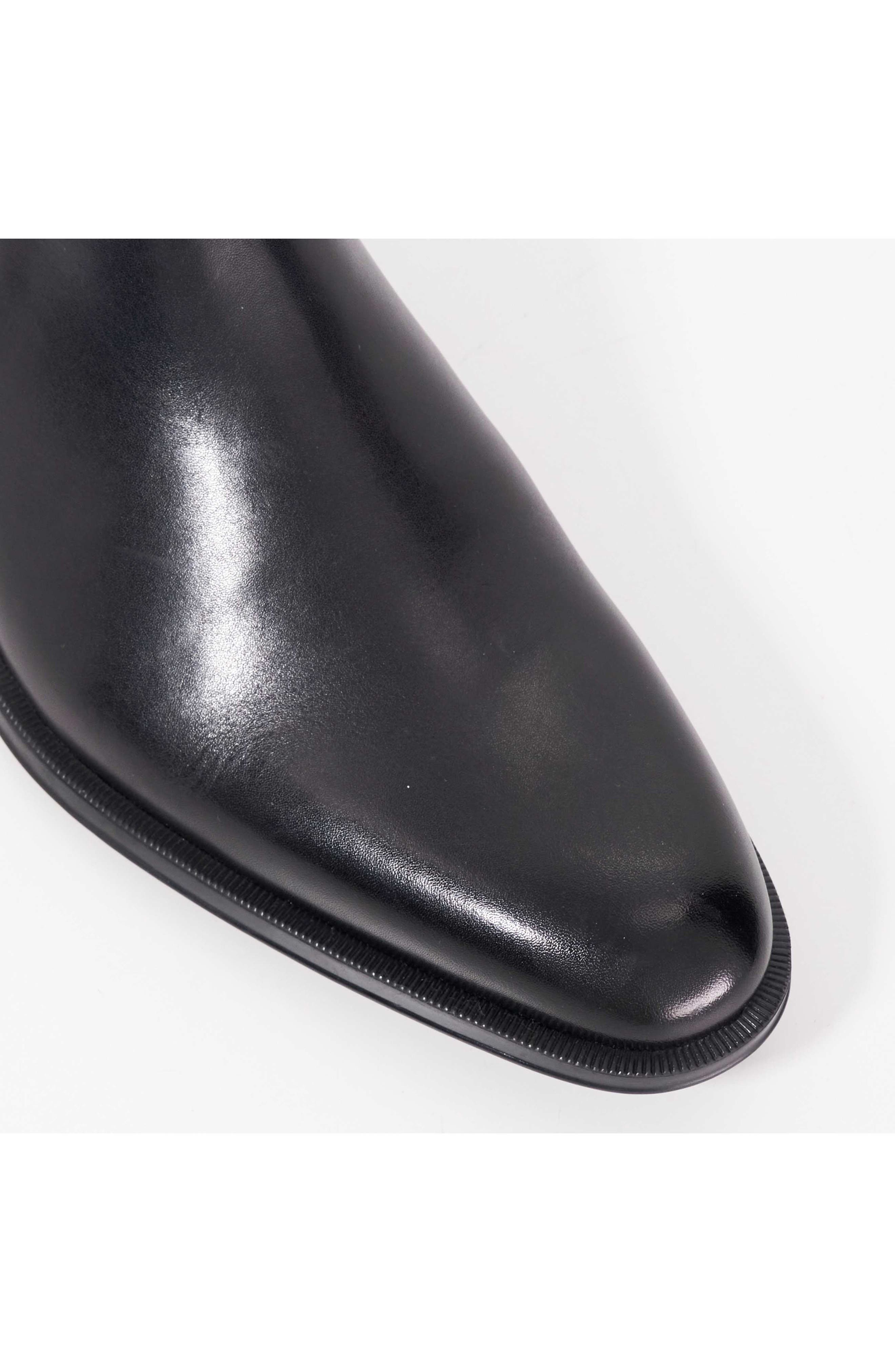 Dune London Matchin Plain Toe Chelsea Boot, Alternate, color, Black