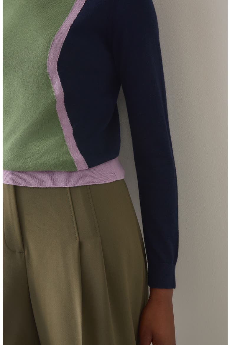 Natalia Merino Wool Blend Sweater, Alternate, color, NAVY MULTI