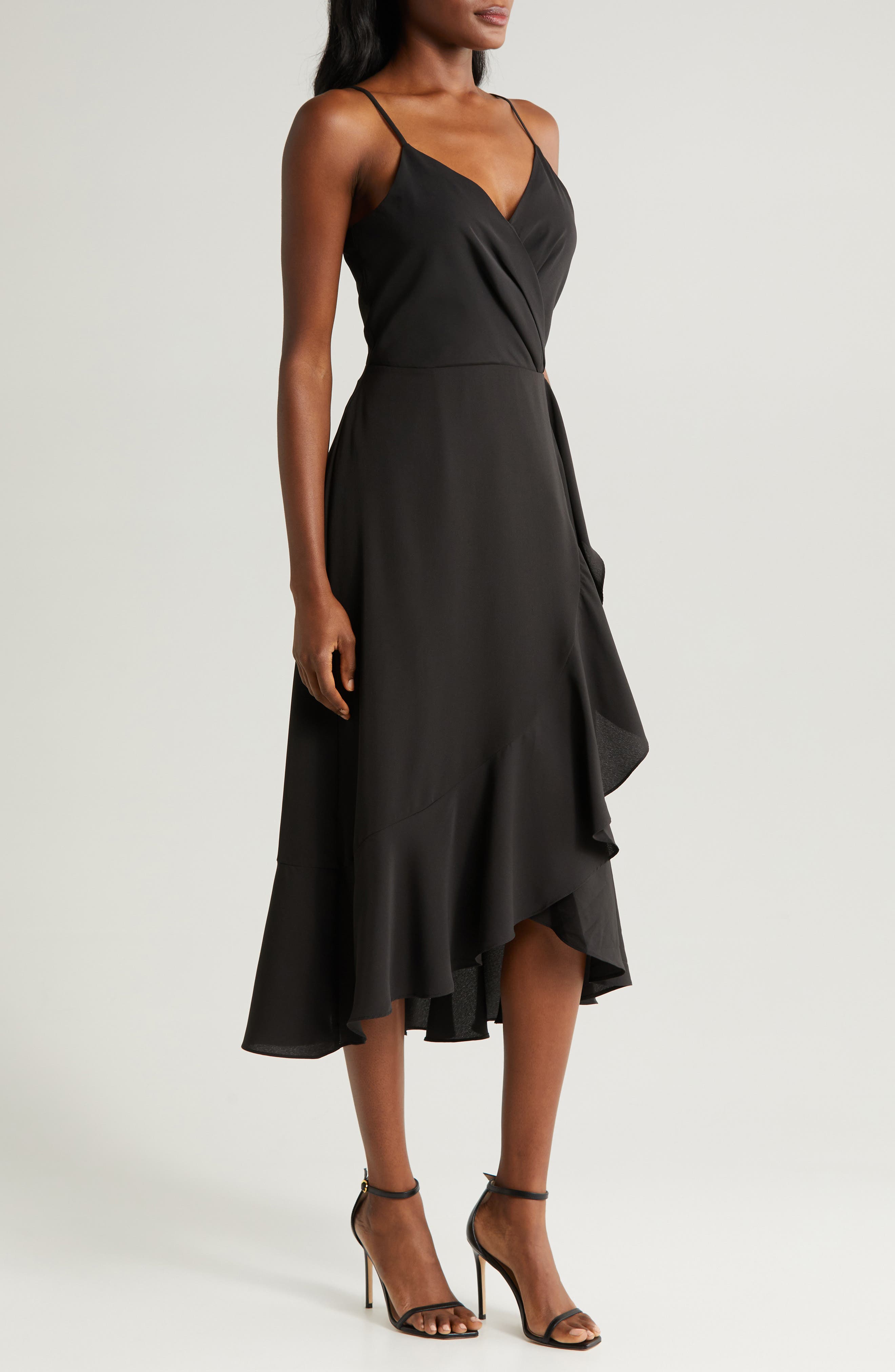 chelsea28 faux wrap midi dress Faux Wrap Midi Dress (Women)