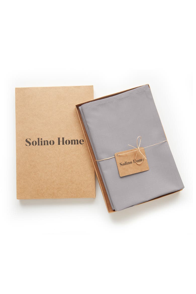 Cotton Linen Plain Dinner Napkins Set of 4, 20 x 20" - Dru, Alternate, color, Light Grey